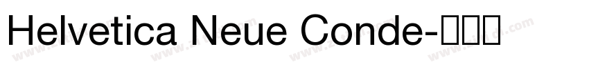 Helvetica Neue Conde字体转换